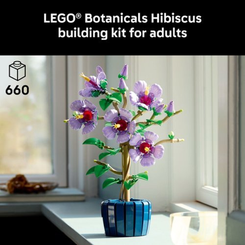 life with flowers 完売 Wall Mounted Display Stand for LEGO® Botanicals Hibiscus (10372