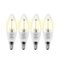 Geeni - LUX B11 Candle Wi-Fi Smart Bulb (4-Pack) - White-Front_Standard