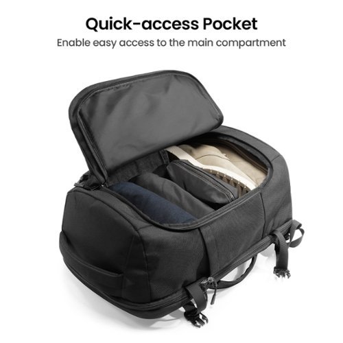 tomtoc Navigator-T66 Laptop Travel Backpack, TSA Friendly Flight Approved Carry-on Luggage Weekender Backpack, Fit 17.3 Laptop - Black WORLDWIDE DELIVERY