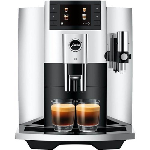 JURA - E8 Automatic Coffee Machine - Chrome-Front_Standard 