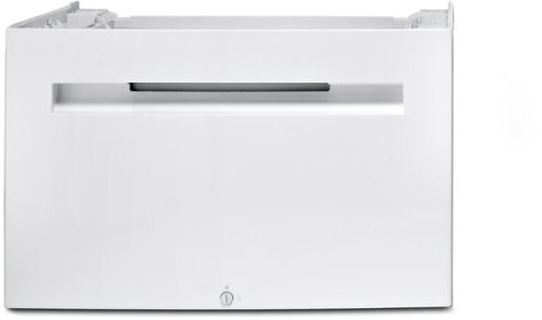 24 in. Wide Laundry Pedestal with Storage Drawer for Select Bosch Washers - White