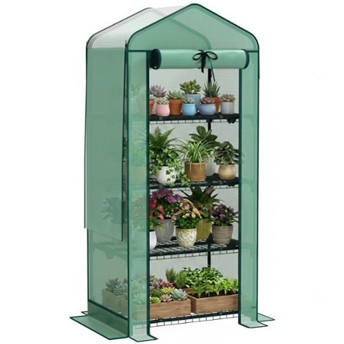 Outsunny - Greenhouse with Screen Roof-Front_Standard 