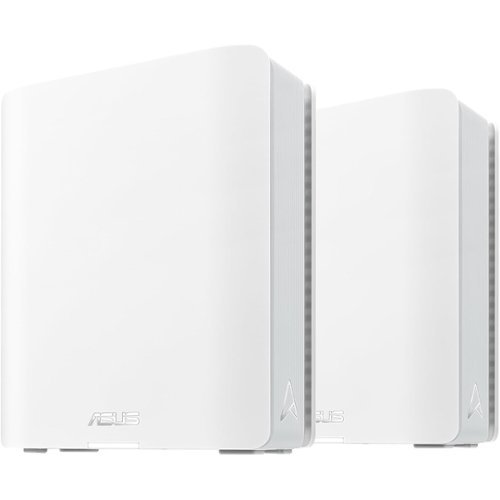ASUS - ZenWiFi BT8 Tri-Band 7 Mesh Wi-Fi System ZenWiFiBT82PK - White-Front_Standard 