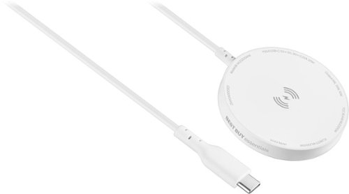 Best Buy essentials™ 10W Magnetic Wireless Charger for iPhone or Devices Compatible with MagSafe & Qi Charging - White BUY ONLINE