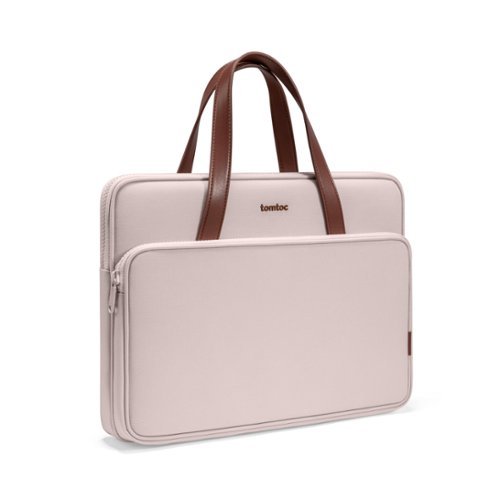 tomtoc - Versatile-A11 Laptop Carrying Bag Case Sleeve for 14 inch MacBook Pro, 13" MacBook Air & Pro, Microsoft Surface Laptop - Blush Pink-Front_Standard 