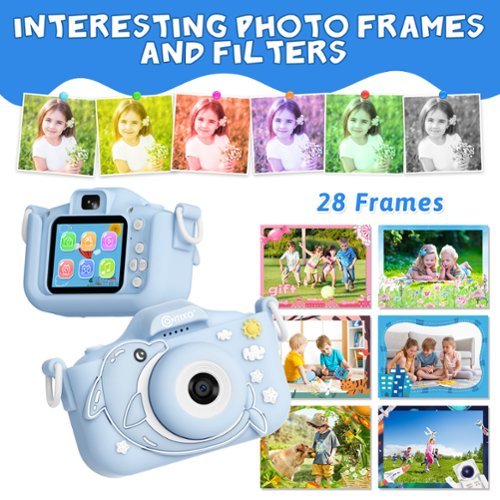 Contixo KC3 Kids Camera, 1080P Video Camera, Selfie Camera for Boys Girls, Kids Digital Camerawith Puzzle Games - Blue WORLDWIDE DELIVERY