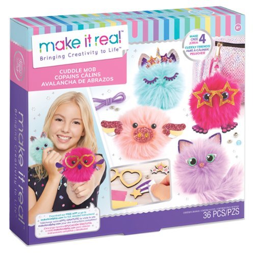 Make It Real - Make It Real: DIY Cuddle Mob Craft Kit, 36 Pieces