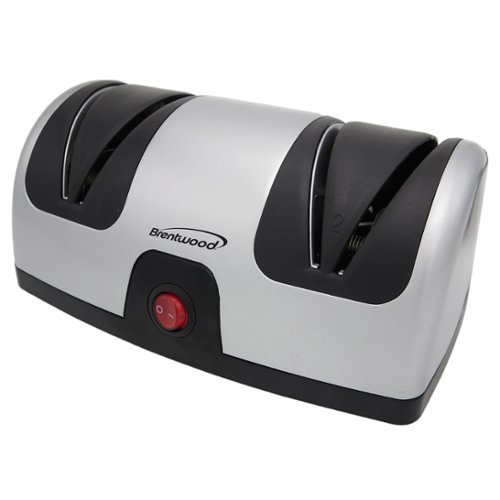 Brentwood - Electric Knife Sharpener - Silver-Front_Standard 