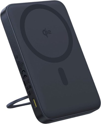 Baseus PicoGo 20W Qi2 Magnetic Power Bank with Rotatable Stand 5000mAh Battery Charger- Black