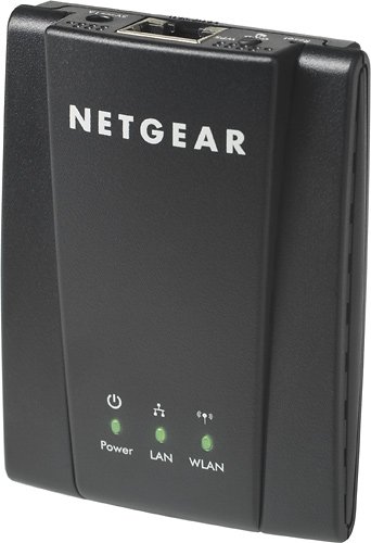  NETGEAR - IEEE 802.11n 300 Mbps Wireless Bridge - Black