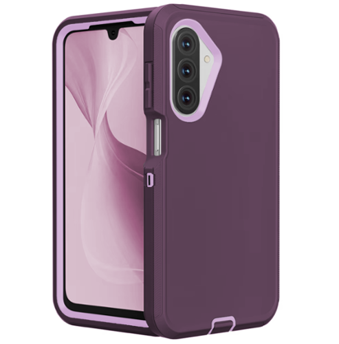 Entronix - Case Compatible with Galaxy A17 - Triple-Layer Heavy Duty Protection - Purple-Front_Standard 