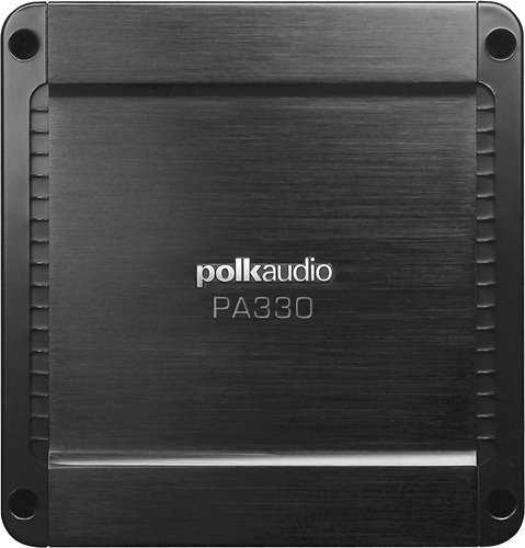  Polk Audio - 300W Class AB Bridgeable 2-Channel MOSFET Amplifier with Switchable Bass Boost - Black