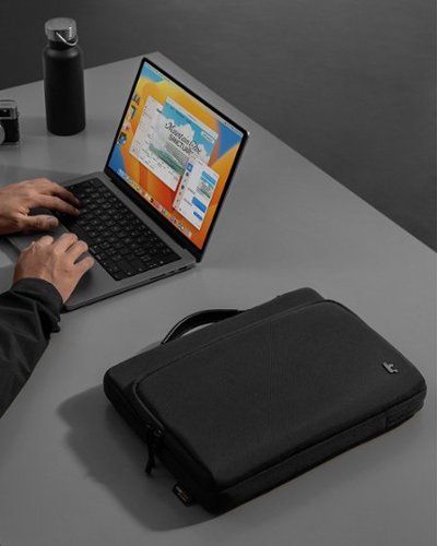 tomtoc Defender-A14 Premium 360° Laptop Sleeve Bag Carry Case for 13-inch MacBook Air M4 A3240/M3/M2/M1, 13 inch MacBook Pro - Black BUY IN SINGAPORE