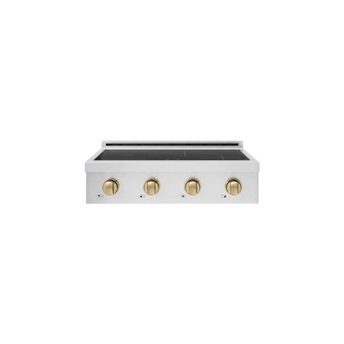 ZLINE - Autograph 30 in. Paramount Built-in Electric Induction Rangetop with 4 Elements and Champagne Accents - Stainless Steel