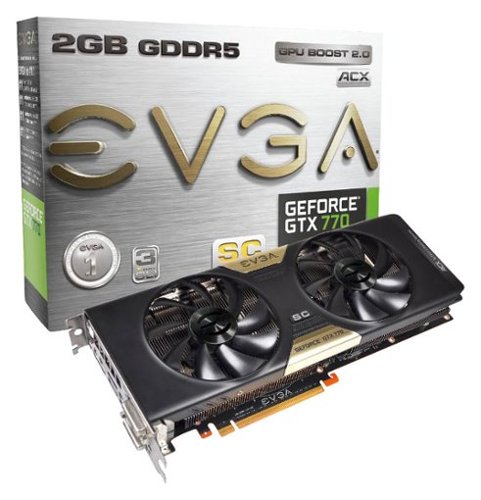  EVGA - NVIDIA GeForce GTX 770 SC 2GB GDDR5 PCI Express 3.0 Graphics Card - Black