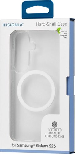 Insignia™ Hard-Shell Case with Magnetic Charging Ring for Samsung Galaxy S26 - Clear SHOP ONLINE