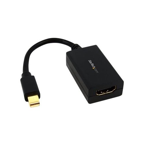 StarTech.com - Mini DisplayPort to HDMI Adapter - 1080p - Thunderbolt Compatible - Mini DP Converter for HDMI Display or Monitor - Black