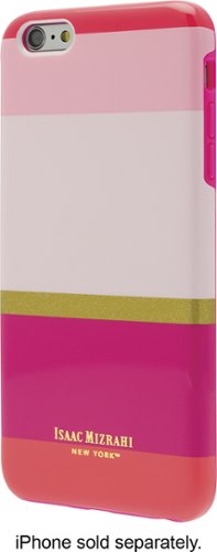  Isaac Mizrahi New York - Hard Shell Case for Apple° iPhone° 6 Plus and 6s Plus - Pink Stripes
