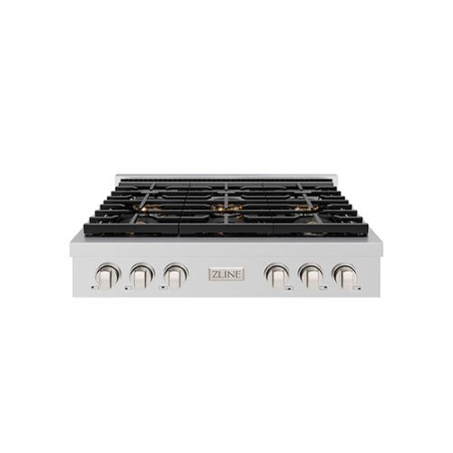 ZLINE - 36 in. Wide 6 Burner Paramount Gas with DuoPro Cooktop (PSRT36) - Stainless Steel-Front_Standard 