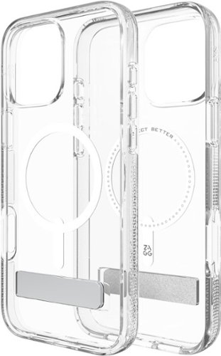 ZAGG Crystal Palace Snap MagSafe Compatible Case w/ Kickstand for Apple iPhone 16 Pro Max - Clear BUY ONLINE