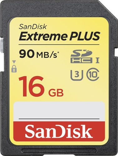  SanDisk - Extreme PLUS 16GB SDHC UHS-I Memory Card