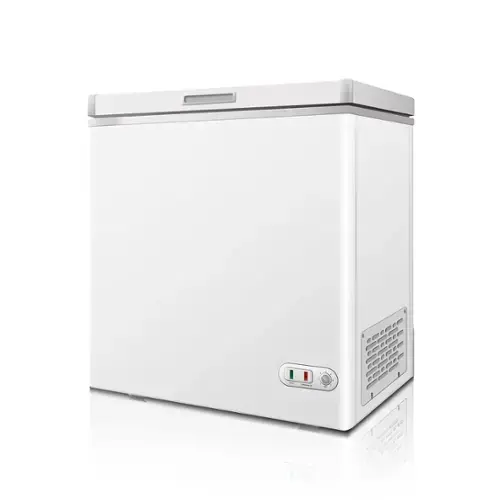 Front. Chery Life - 5.0 Cu.ft Solid Top Commercial Deep Chest Freezers with Lockable Stay-Open Lid Painted - White.