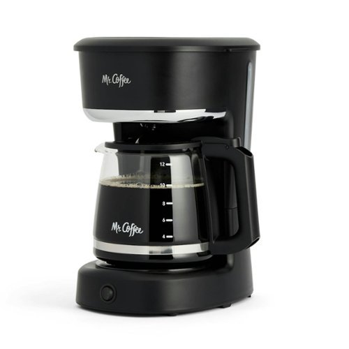 Mr. Coffee - 12-Cup Easy On/Off Switch Electric Coffee Maker - Black-Front_Standard 