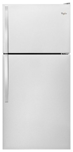  Whirlpool - 18.2 Cu. Ft. Top-Freezer Refrigerator - Monochromatic Stainless Steel