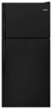 Whirlpool - 18.2 Cu. Ft. Top-Freezer Refrigerator - Black-Front_Standard