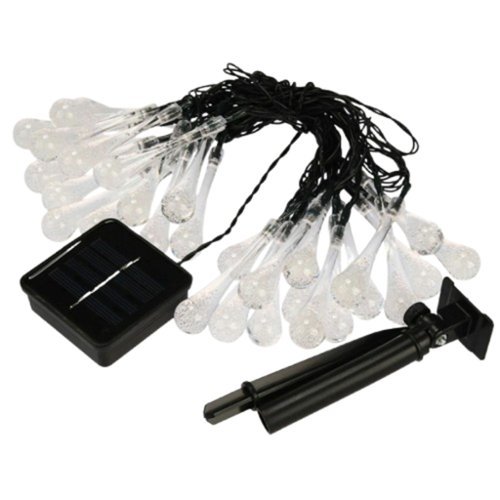 Home Collection - Blue Outdoor Solar Powered 30 LED String Lights – Waterproof Garden, Patio, Yard & Party Decoration Lamp-Front_Standard 