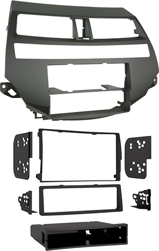Metra - Dash Kit for Select 2008-2012 Honda Accord/Accord Crosstour non-NAV with auto climate controls - Black