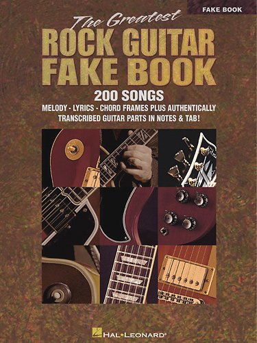 Hal Leonard - Rock Guitar Fake Book Sheet Music - Multi