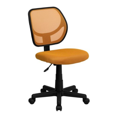 Alamont Home - Neri Contemporary Mesh Swivel Office Chair - Orange