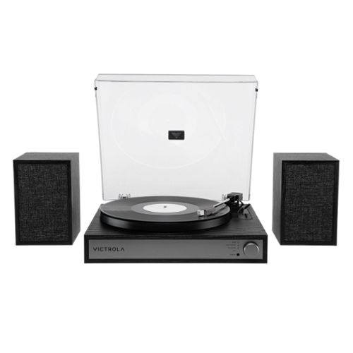 Victrola - Harmony Bluetooth Turntable System with Speakers - Black