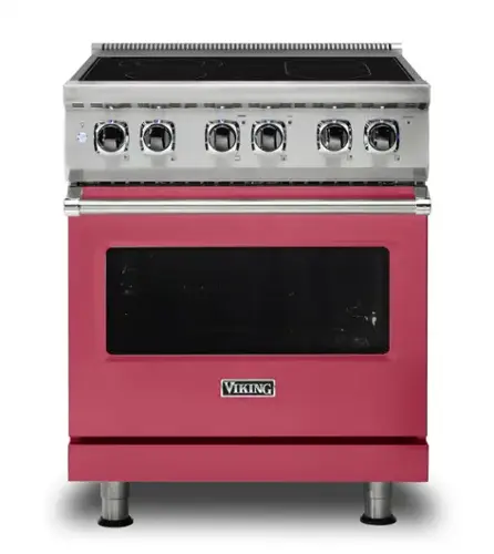 Front. Viking - 5 Series 30" Wide Freestanding Electric Range - Valentine.