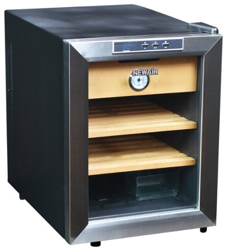  NewAir - 250-Cigar Thermoelectric Humidor - Stainless Steel