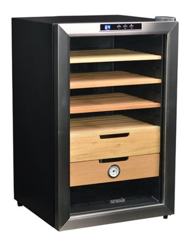  NewAir - 400-Cigar Thermoelectric Humidor - Stainless steel