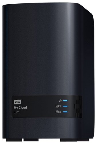  WD - My Cloud EX2 8TB 2-Bay External Network Storage (NAS) - Black