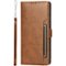 SaharaCase - Leather Folio Wallet Case for Samsung Galaxy S23 FE - Brown-Front_Standard