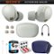 Sony - WF-1000XM5 Noise Canceling Truly Wireless Earbuds + Accessories & Extended Warranty Bundle - Silver-Front_Standard