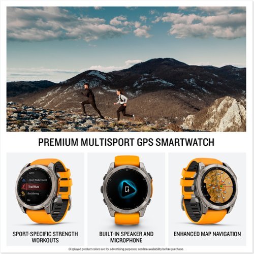 Garmin fēnix 8 AMOLED Sapphire GPS Smartwatch 51mm Fiber-reinforced polymer - Titanium GLOBAL SHIPPING