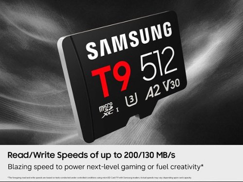 Samsung microSDXC T9 128GB, Read/Write Speeds Up to 200/130 MB/s