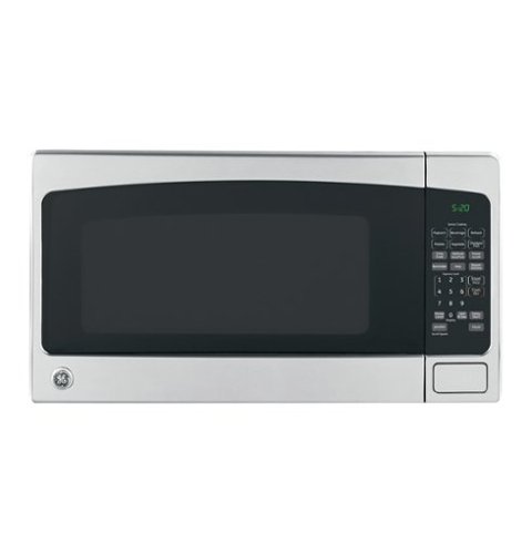 GE - 2.0 Cu. Ft. Countertop Microwave with Sensor Cooking and Defrost - Stainless Steel-Front_Standard 