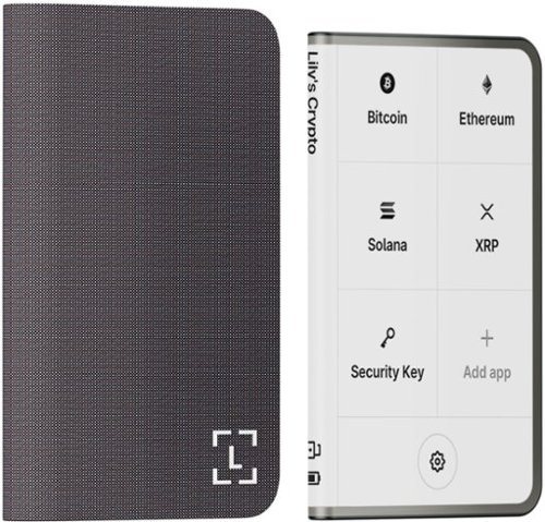 Ledger Stax Crypto Hardware Wallet with Folio - Curved E Ink Touch Screen - Bluetooth - Graphite BUY IN EUROPE