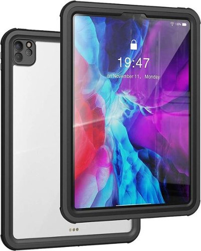 SaharaCase Water-Resistant Case for Apple iPad Pro 12.9 (4th, 5th, and 6th Gen 2020-2022) - Black GLOBAL SHIPPING