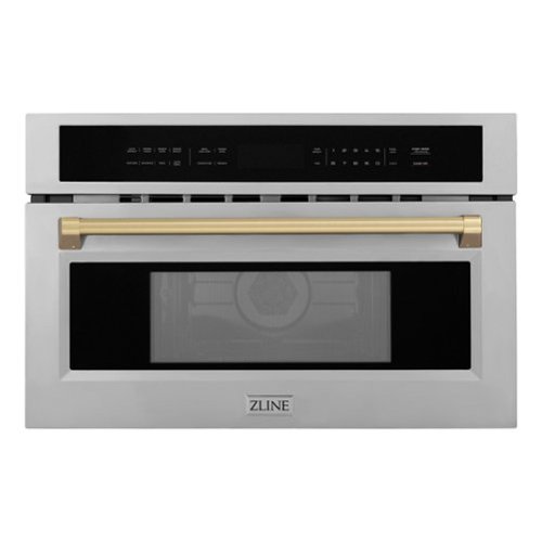 ZLINE - Autograph Edition 30" 1.6 cu ft. Built-in Convection Microwave Oven and Champagne Bronze Accents - Stainless Steel - image 2