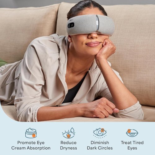 LifePro Heated Eye Massager with Vibration Cordless Eye Mask for
