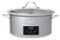 Betty Crocker - 6-quart Oval Digital Slow Cooker, Electric Cooking Pot With Lcd Digital Display, Sliver - Silver-Front_Standard