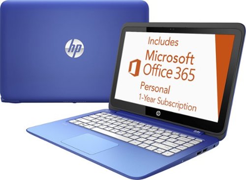  HP - Stream 13.3&quot; Touch-Screen Laptop - Intel Celeron - 2GB Memory - 32GB Flash Storage - Horizon Blue/Light Turquoise