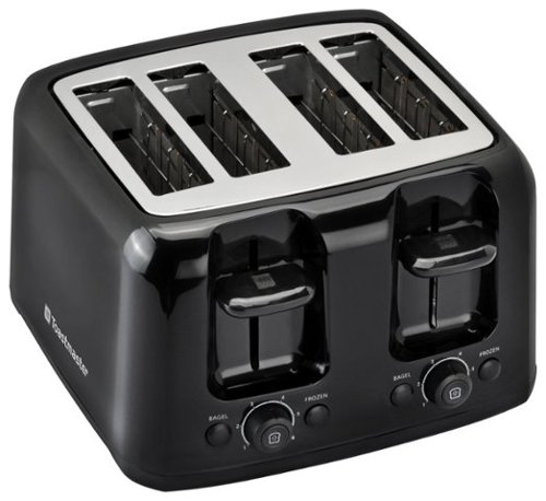  Toastmaster - 4-Slice Extra-Wide-Slot Toaster - Black